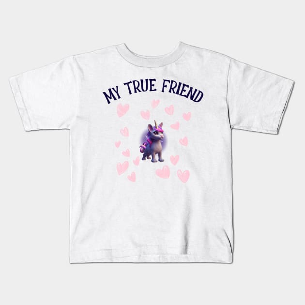 My true friend Kids T-Shirt by Clearyield